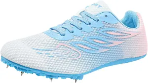 Unisex Sprint Running Shoes, Mesh Track & Field Shoes for Men Women Kids Fashion Racing Track Spikes Sneakers