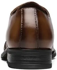 Urban Men's Transitional Dress Oxfords Hybrid Mesh-Leather Construction with Vortex Ventilation Channels