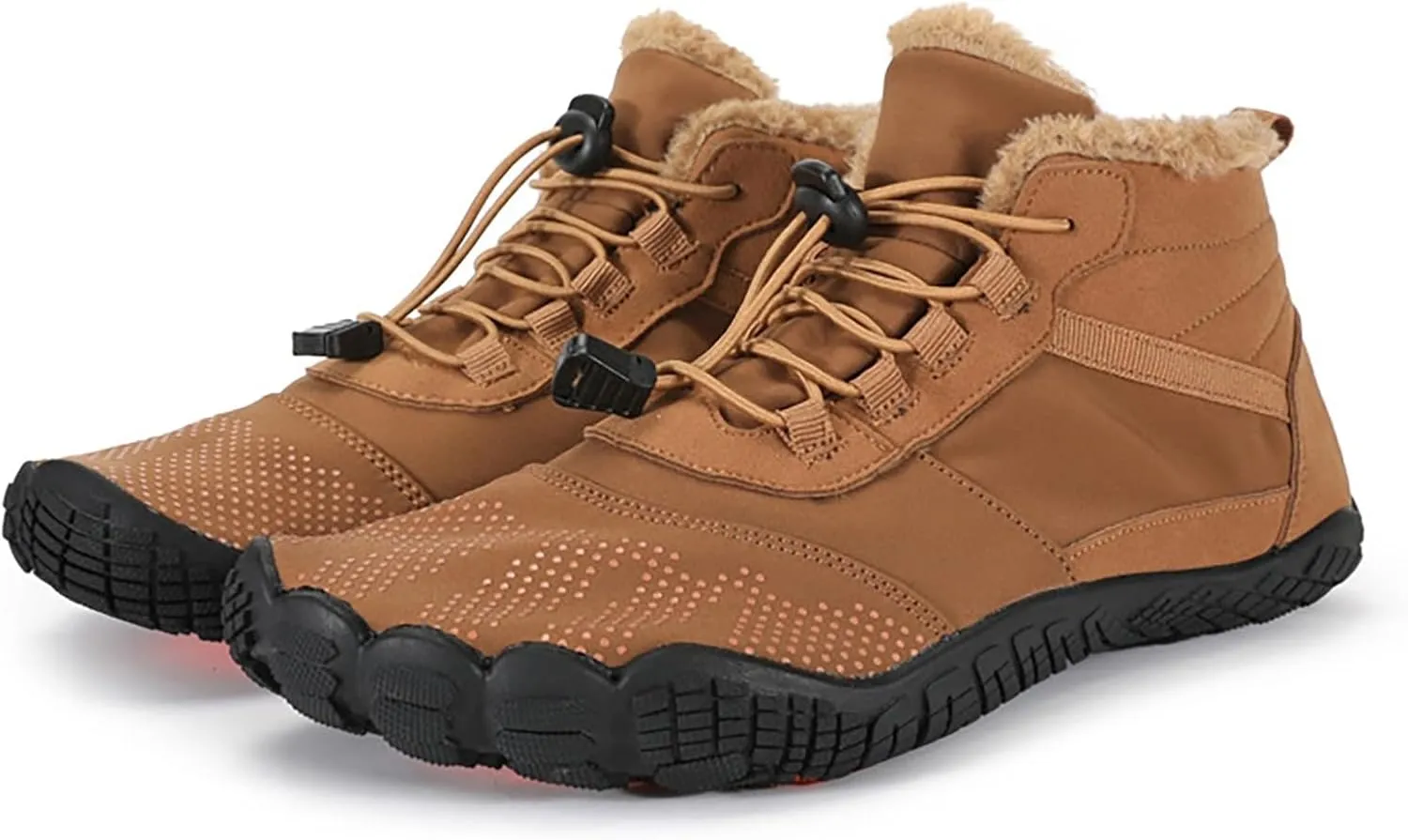Winter Boots For Women Large Size Hiking Boots Non Slip Thick Sole Snow Boots Five Toe Outdoor Cotton Shoes