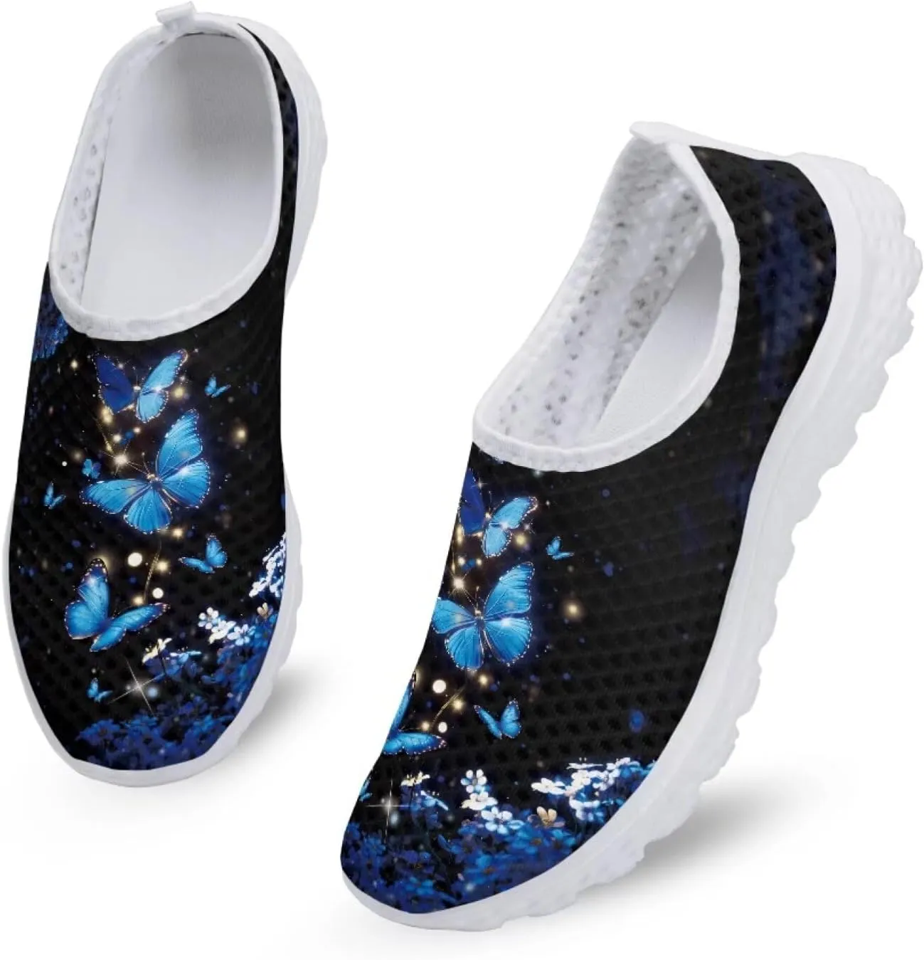 Women Casual Walking Shoes Mesh Sneaker Flats Slip On Loafers Lightweight Breathable Athletic Shoes Beach Sport Aqua Water Shoes