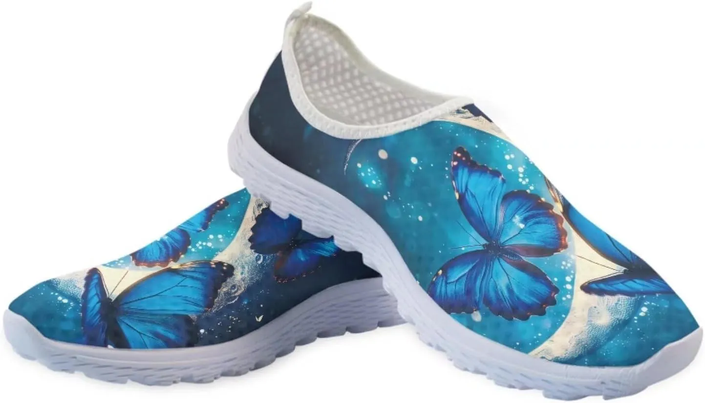 Women Casual Walking Shoes Mesh Sneaker Flats Slip On Loafers Lightweight Breathable Athletic Shoes Beach Sport Aqua Water Shoes