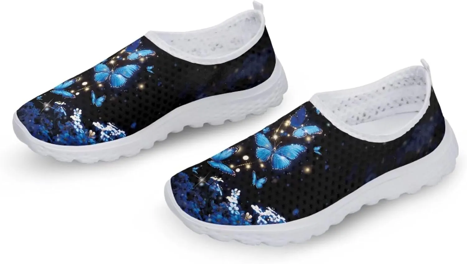 Women Casual Walking Shoes Mesh Sneaker Flats Slip On Loafers Lightweight Breathable Athletic Shoes Beach Sport Aqua Water Shoes
