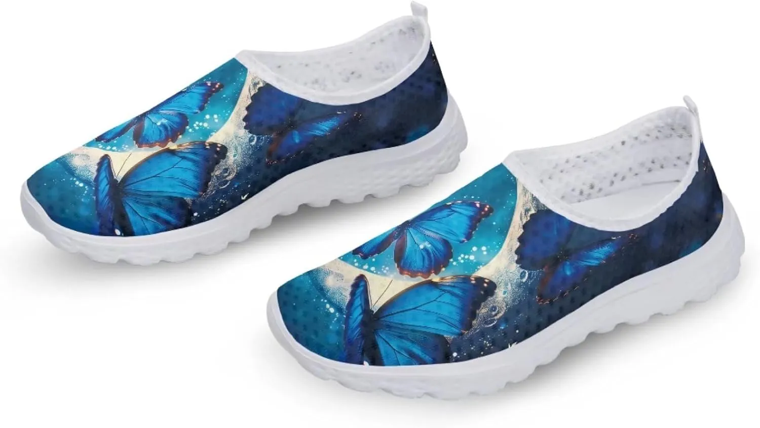 Women Casual Walking Shoes Mesh Sneaker Flats Slip On Loafers Lightweight Breathable Athletic Shoes Beach Sport Aqua Water Shoes