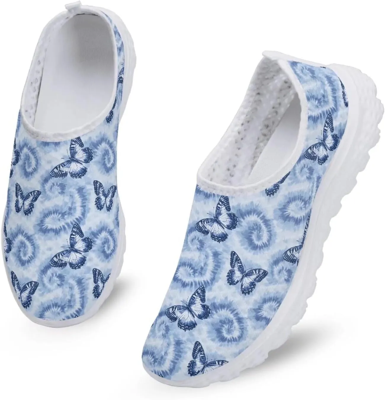 Women Casual Walking Shoes Mesh Sneaker Flats Slip On Loafers Lightweight Breathable Athletic Shoes Beach Sport Aqua Water Shoes