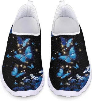 Women Casual Walking Shoes Mesh Sneaker Flats Slip On Loafers Lightweight Breathable Athletic Shoes Beach Sport Aqua Water Shoes