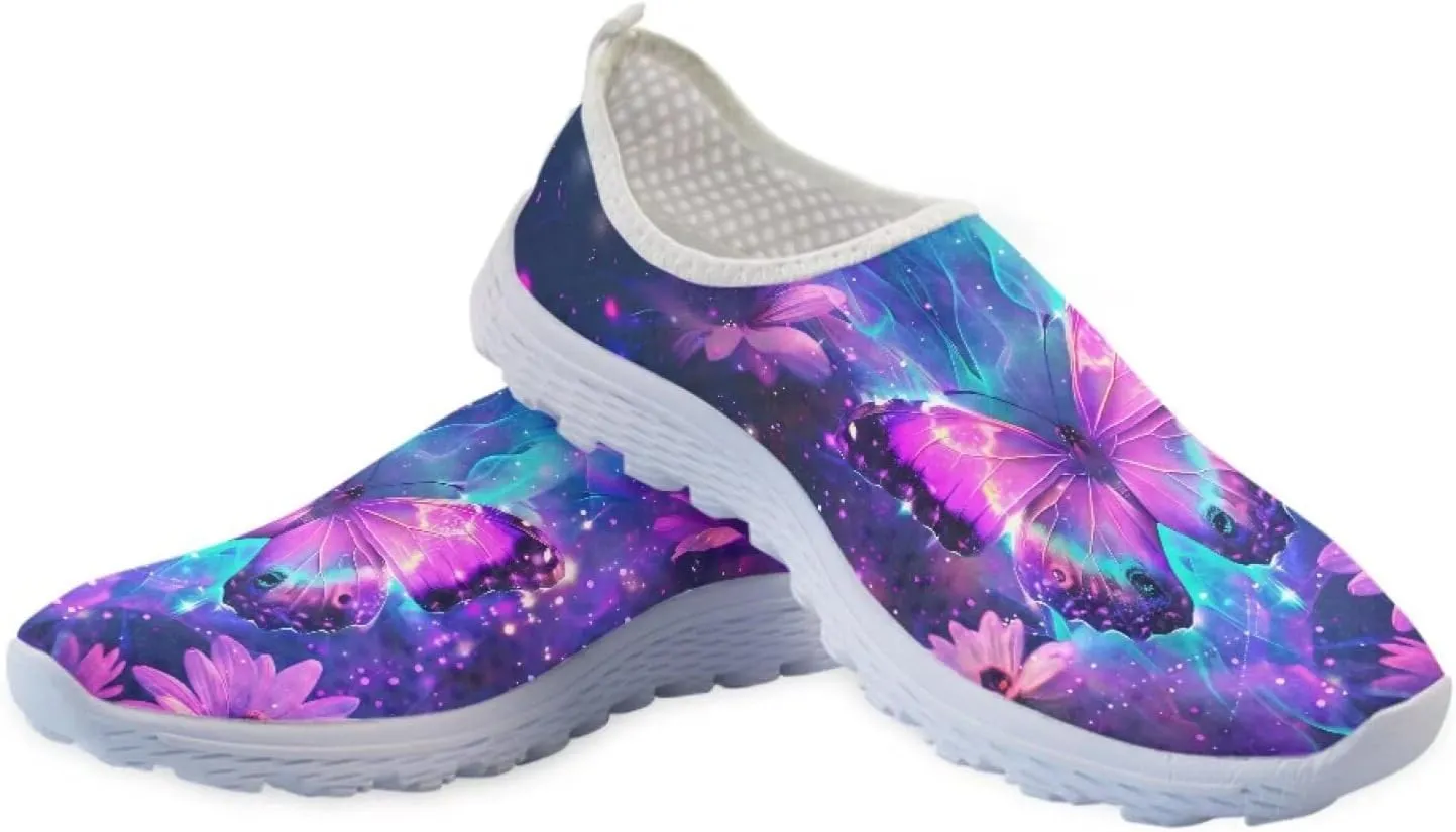 Women Casual Walking Shoes Mesh Sneaker Flats Slip On Loafers Lightweight Breathable Athletic Shoes Beach Sport Aqua Water Shoes