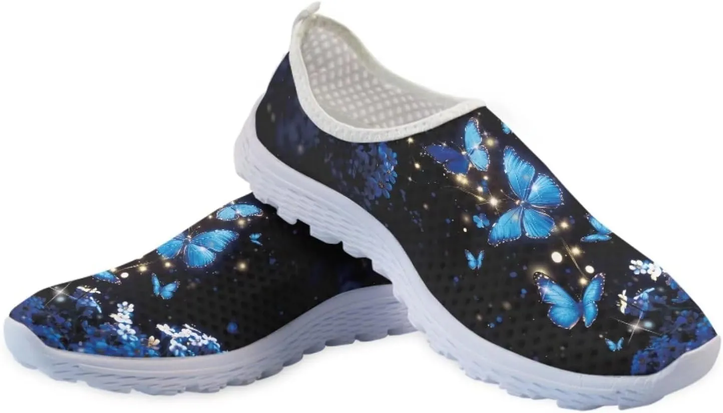 Women Casual Walking Shoes Mesh Sneaker Flats Slip On Loafers Lightweight Breathable Athletic Shoes Beach Sport Aqua Water Shoes