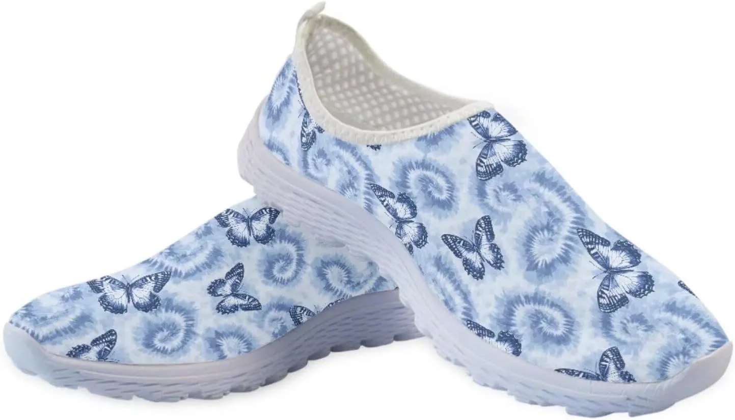 Women Casual Walking Shoes Mesh Sneaker Flats Slip On Loafers Lightweight Breathable Athletic Shoes Beach Sport Aqua Water Shoes