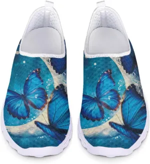 Women Casual Walking Shoes Mesh Sneaker Flats Slip On Loafers Lightweight Breathable Athletic Shoes Beach Sport Aqua Water Shoes
