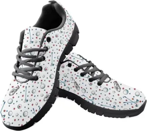 Women Fashion Sneaker Lace Up Sports Shoes for Walking Teenis Trainers Running Causal Footwear
