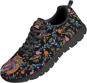 Women Lace Up Athletic Trainers Running Sneakers Lightweight Breathable Sports Tennis Shoes Non Slip Comfort Causal Shoes US 5-12