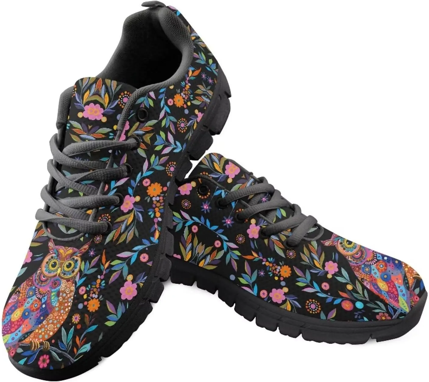 Women Lace Up Athletic Trainers Running Sneakers Lightweight Breathable Sports Tennis Shoes Non Slip Comfort Causal Shoes US 5-12