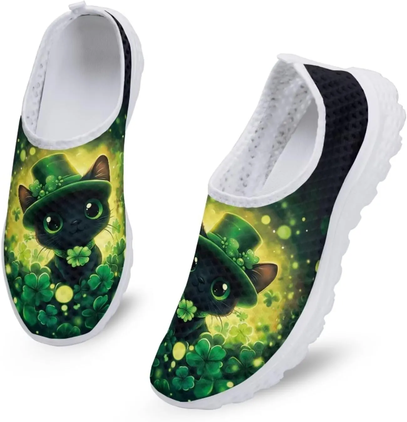 Women Slip On Shoes Casual Walking Shoes Mesh Breathable Sneaker Party Footwear
