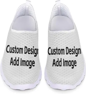 Women Slip On Shoes Casual Walking Shoes Mesh Breathable Sneaker Party Footwear