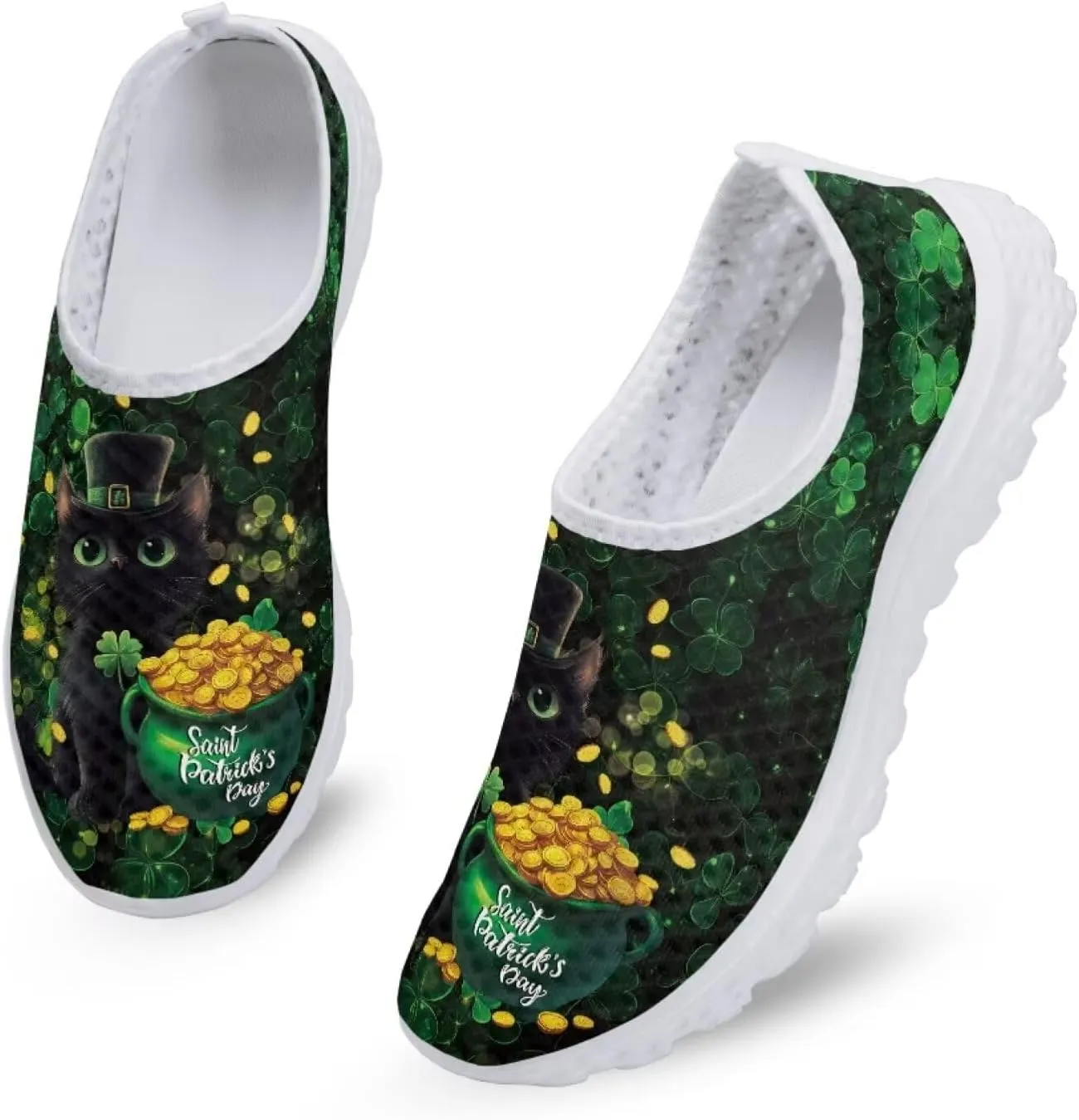 Women Slip On Shoes Casual Walking Shoes Mesh Breathable Sneaker Party Footwear