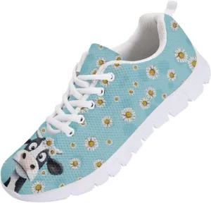 Women's Animal Sneakers Lightweight Comfortable Running Walking Shoes Non Slip Breathable Mesh Sports Tennis Shoes US 5-12