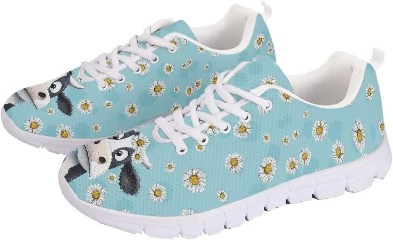Women's Animal Sneakers Lightweight Comfortable Running Walking Shoes Non Slip Breathable Mesh Sports Tennis Shoes US 5-12