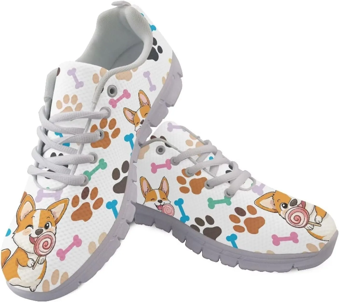 Women's Animal Sneakers Lightweight Comfortable Running Walking Shoes Non Slip Breathable Mesh Sports Tennis Shoes US 5-12