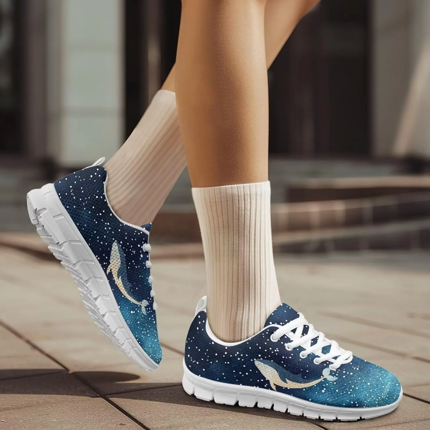 Women's Animal Sneakers Lightweight Comfortable Running Walking Shoes Non Slip Breathable Mesh Sports Tennis Shoes US 5-12