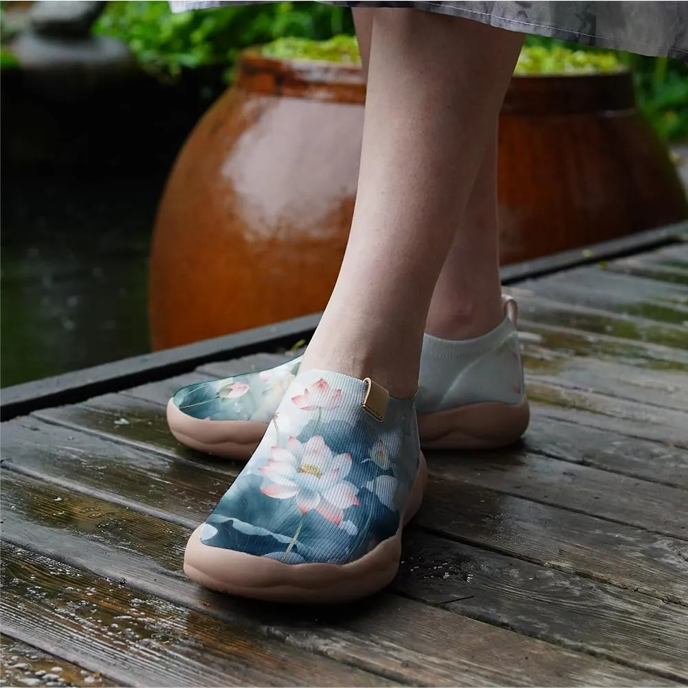 Women's Art Travel Sneakers Colorful Comfortable Slip On Shoes Casual Floral Stylish Everyday Loafers