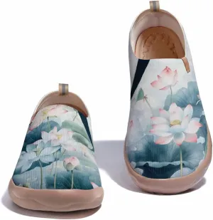 Women's Art Travel Sneakers Colorful Comfortable Slip On Shoes Casual Floral Stylish Everyday Loafers
