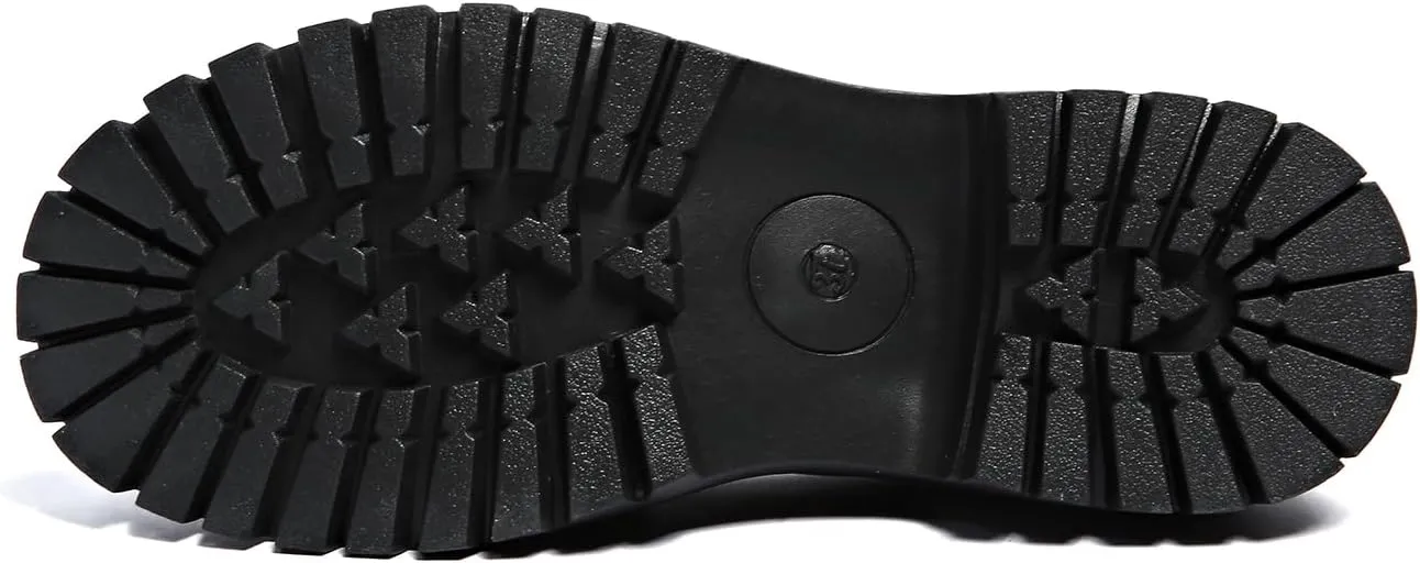 Women's Bow Platform Loafers - Spring Slip-On Chunky Heel Shoes for Business Casual, Office Work & Everyday Wear