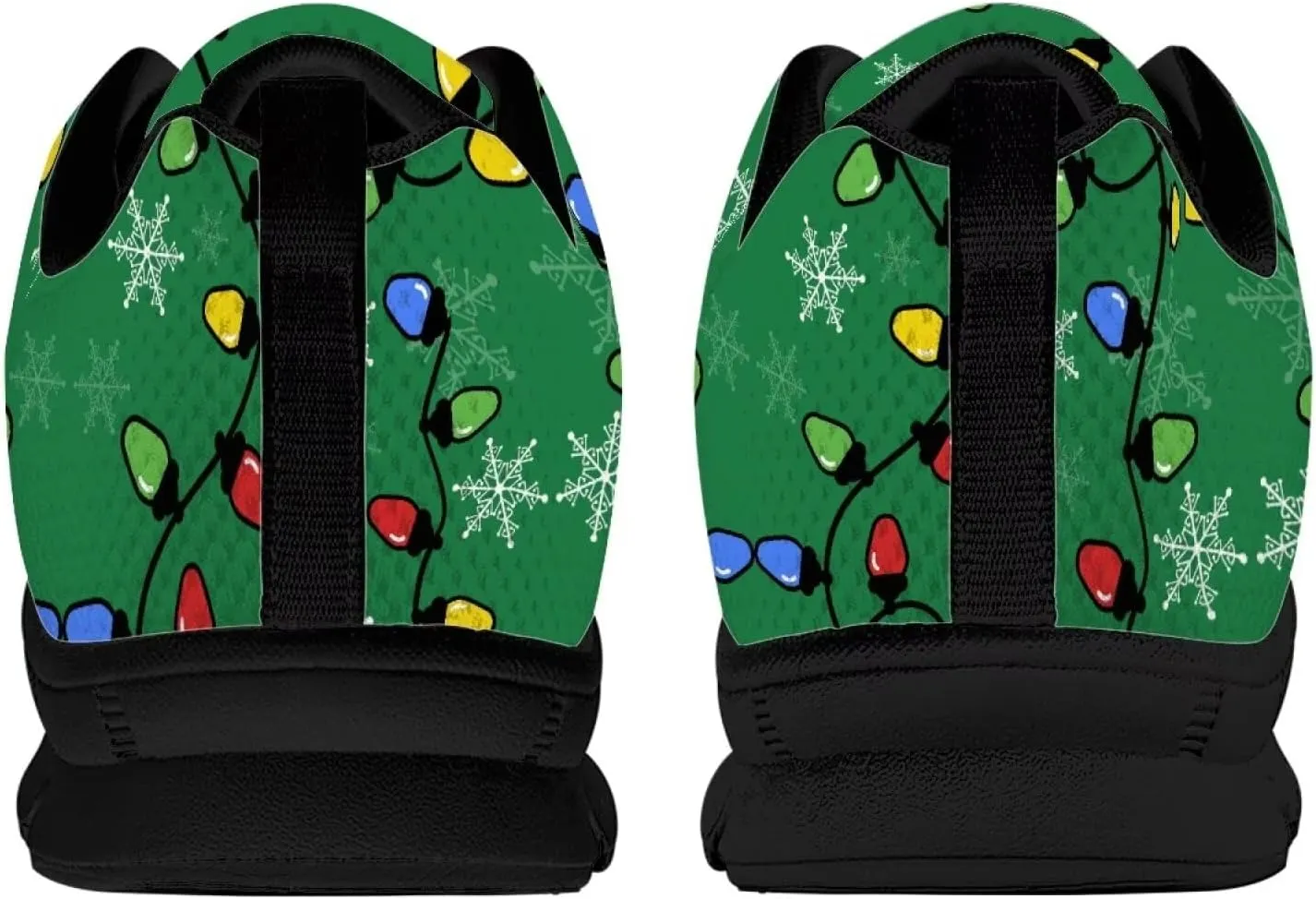 Women's Christmas Running Shoes Lightweight Sports Tennis Shoes Walking Flat Shoes Non Slip Breathable Mesh Athletic Sneakers US 5-12