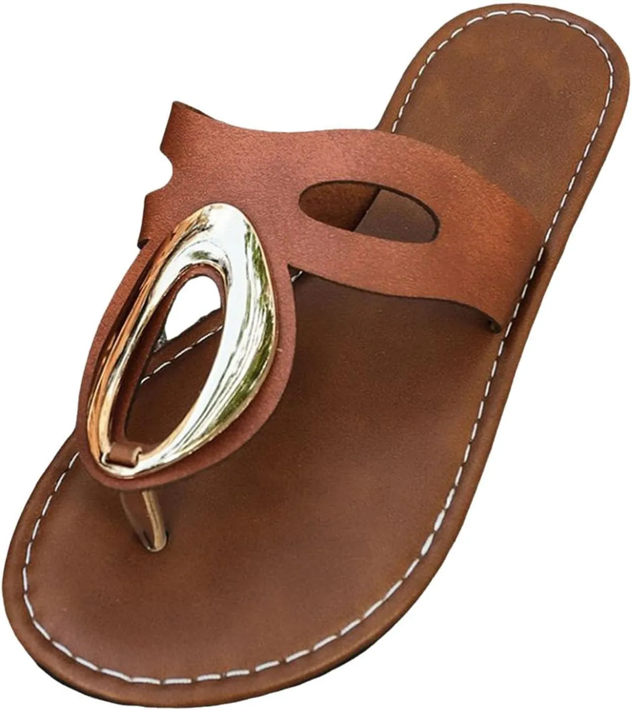 Women's Flat Sandals Comfortable Flip Flop Sandals Dressy Thong Sandals Beach Flip Flopsr Slide Sandals