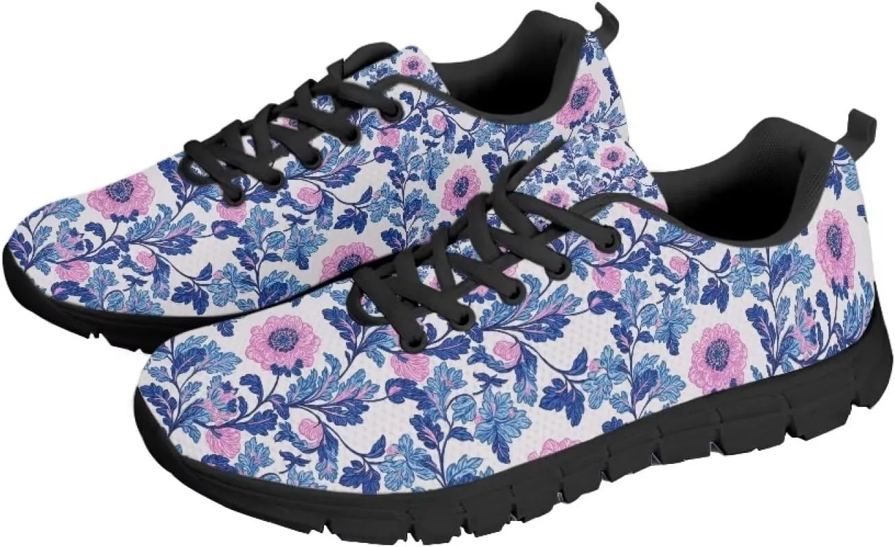 Women's Lace Up Running Shoes Lightweight Sports Trainers Shoes Breathable Mesh Athletic Tennis Gym Sneakers US 5-12