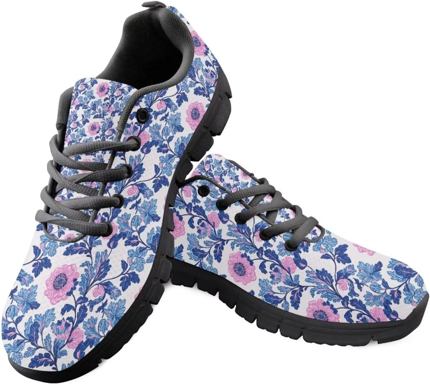 Women's Lace Up Running Shoes Lightweight Sports Trainers Shoes Breathable Mesh Athletic Tennis Gym Sneakers US 5-12
