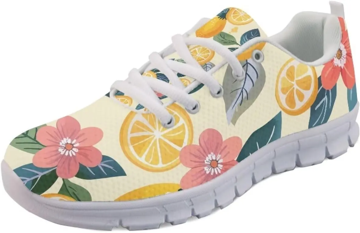 Women's Lightweight Running Shoes Breathable Tennis Shoes Non-Slip Workout Sneakers Fashion Athletic Trainers for Daily Gym Work Travel US Size5-12