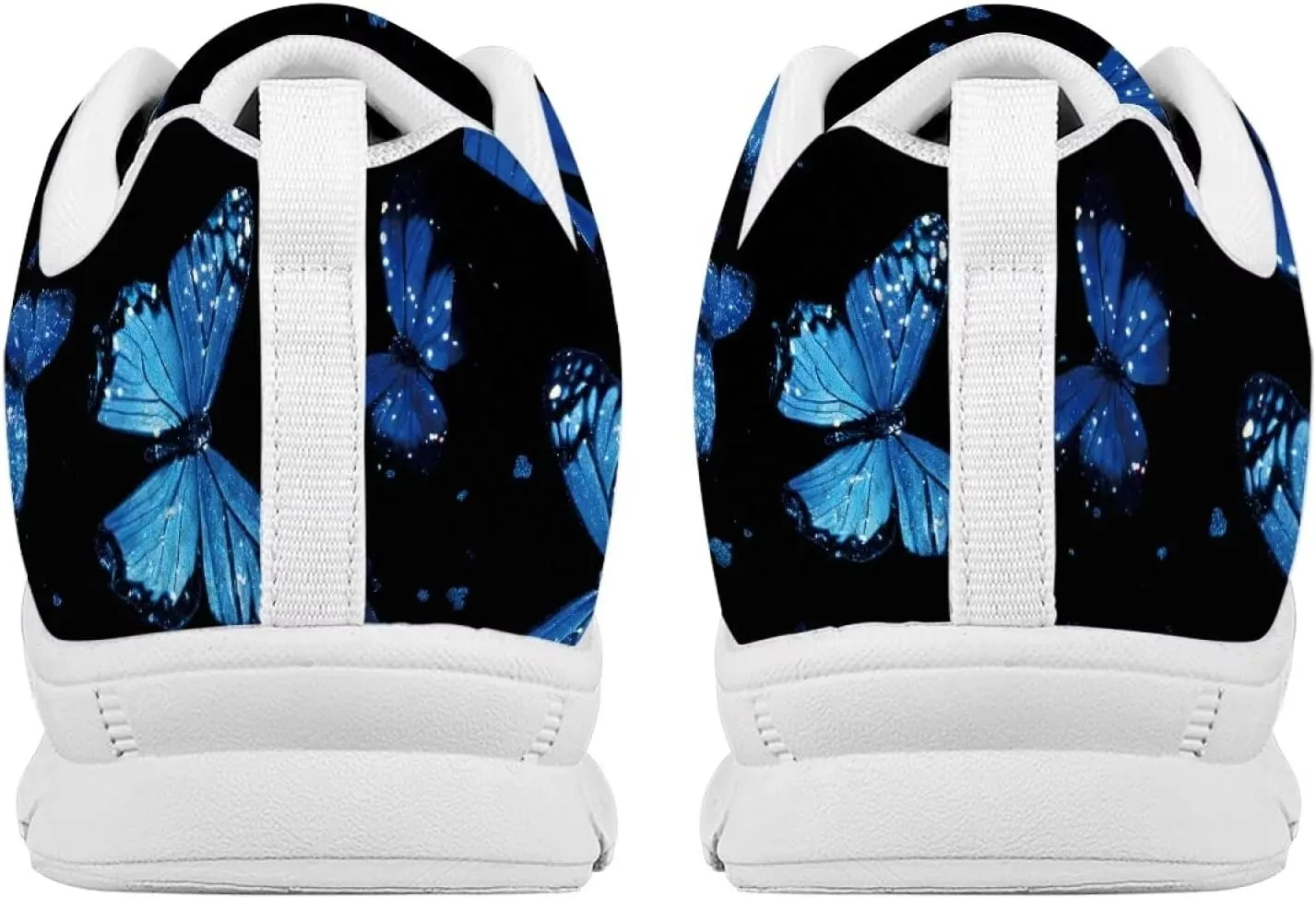 Women's Running Shoes Lightweight Non Slip Sports Tennis Shoes Breathable Mesh Athletic Sneakers Walking Shoe White Sole US 5-12