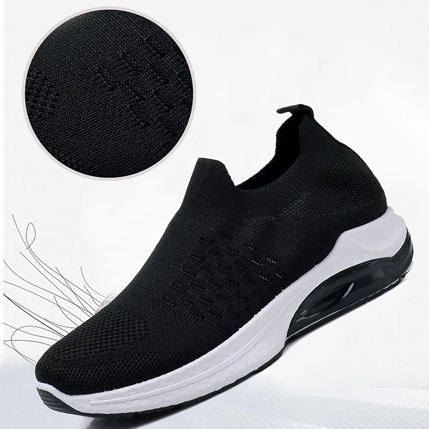 Womens Shoes Dressy Casual Fashion Sneakers for Women 2024 Black Loafers Women Platform Lightweight Cute Round Toe Christmas Canvas Shoes Women Round Toe Slip On Casual