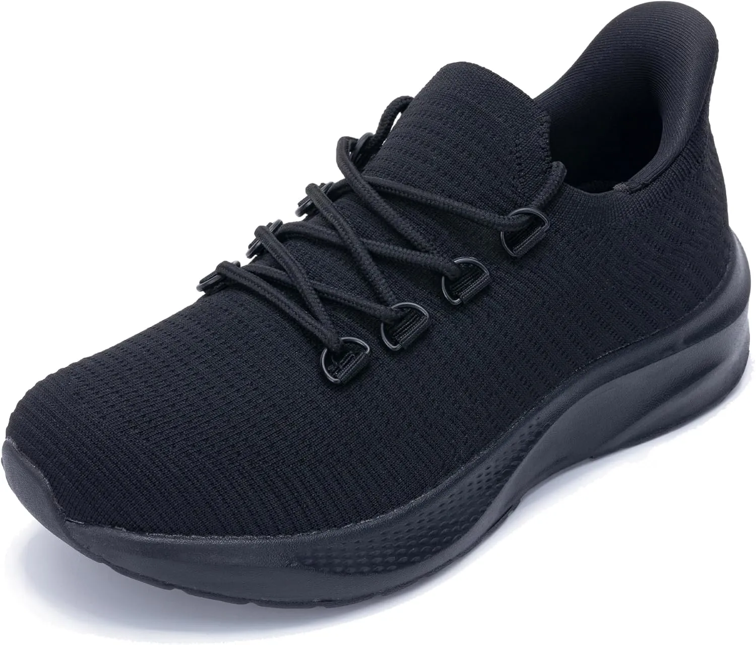 Womens Walking Shoes Arch Support Slip on Wide Platform Sneakers Comfortable Running Shoes for Gym Daily Leisure