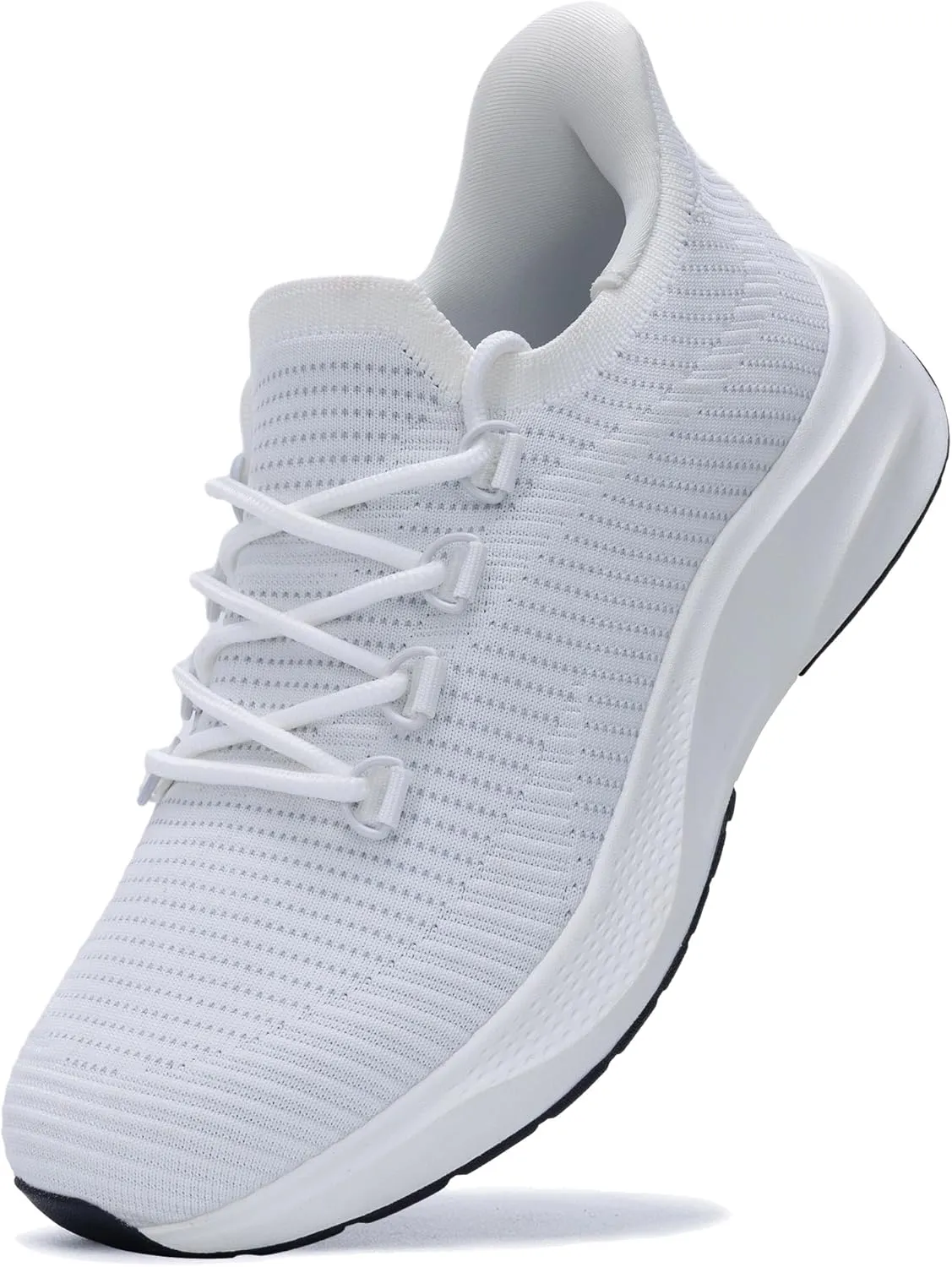 Womens Walking Shoes Arch Support Slip on Wide Platform Sneakers Comfortable Running Shoes for Gym Daily Leisure