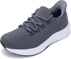 Womens Walking Shoes Arch Support Slip on Wide Platform Sneakers Comfortable Running Shoes for Gym Daily Leisure