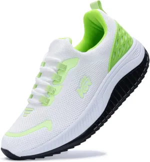 Womens Walking Shoes Arch Support Slip on Wide Platform Sneakers Comfortable Running Shoes for Gym Daily Leisure
