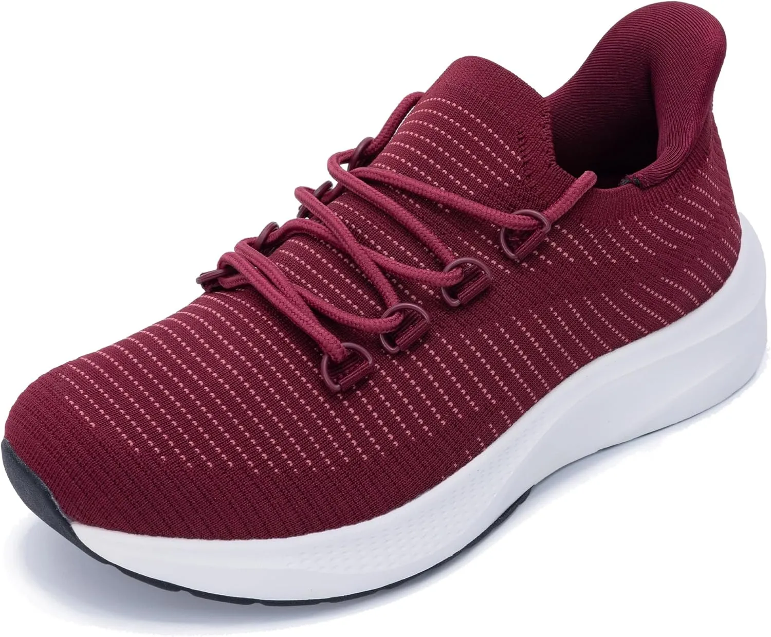 Womens Walking Shoes Arch Support Slip on Wide Platform Sneakers Comfortable Running Shoes for Gym Daily Leisure