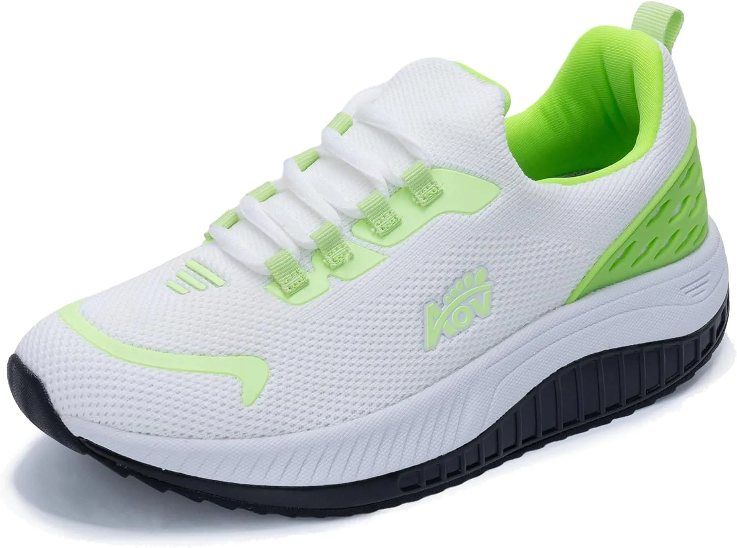 Womens Walking Shoes Arch Support Slip on Wide Platform Sneakers Comfortable Running Shoes for Gym Daily Leisure