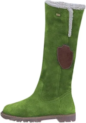 Womens Winter Snow Boots Knee High Pull On Winter Boots Suede Faux Fur Lined Water Resistant Warm Snow Boots