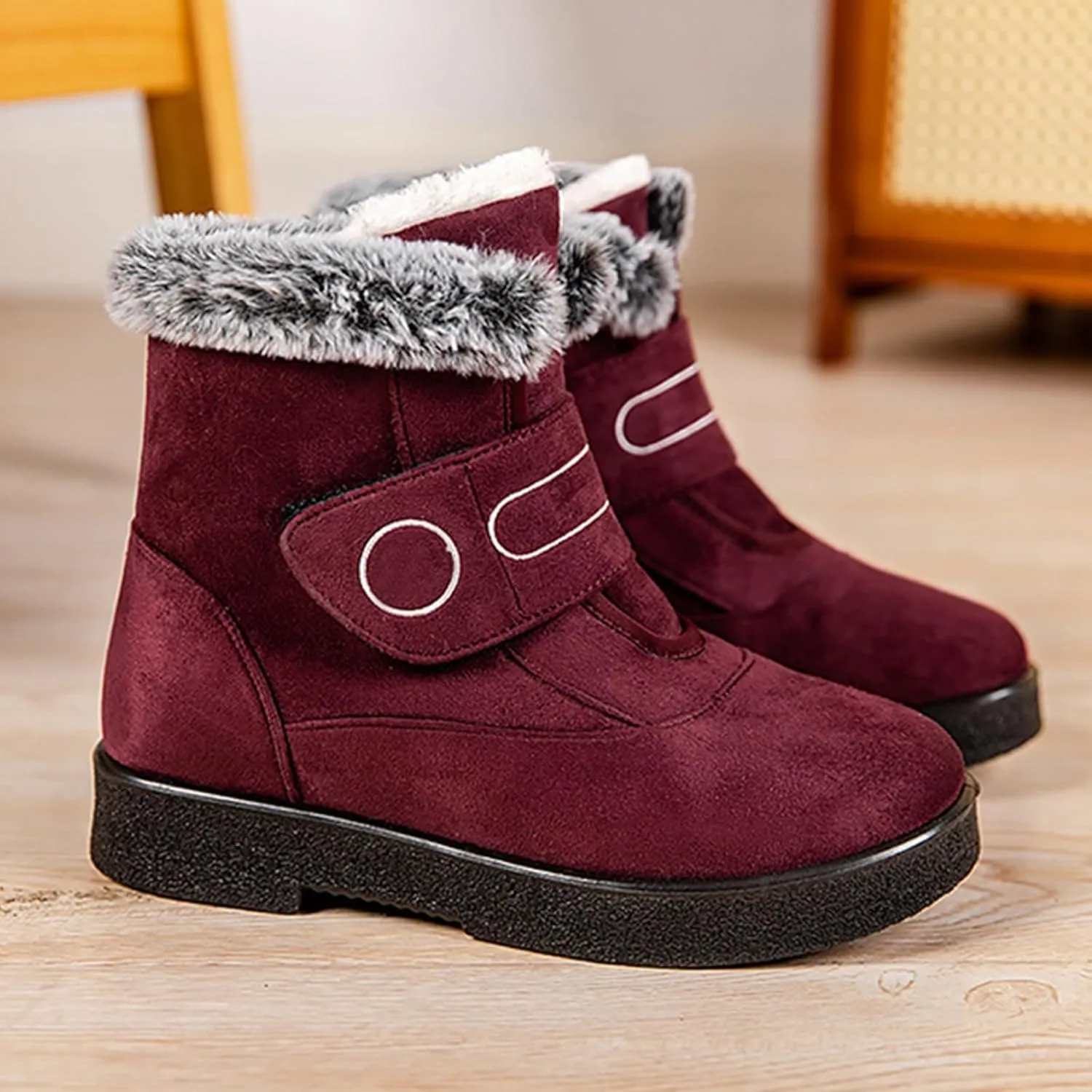 Womens Winter Snow Boots Winter Snow Boots Slip On Walking Outdoor Outdoor Waterproof Snow Ankle Booties
